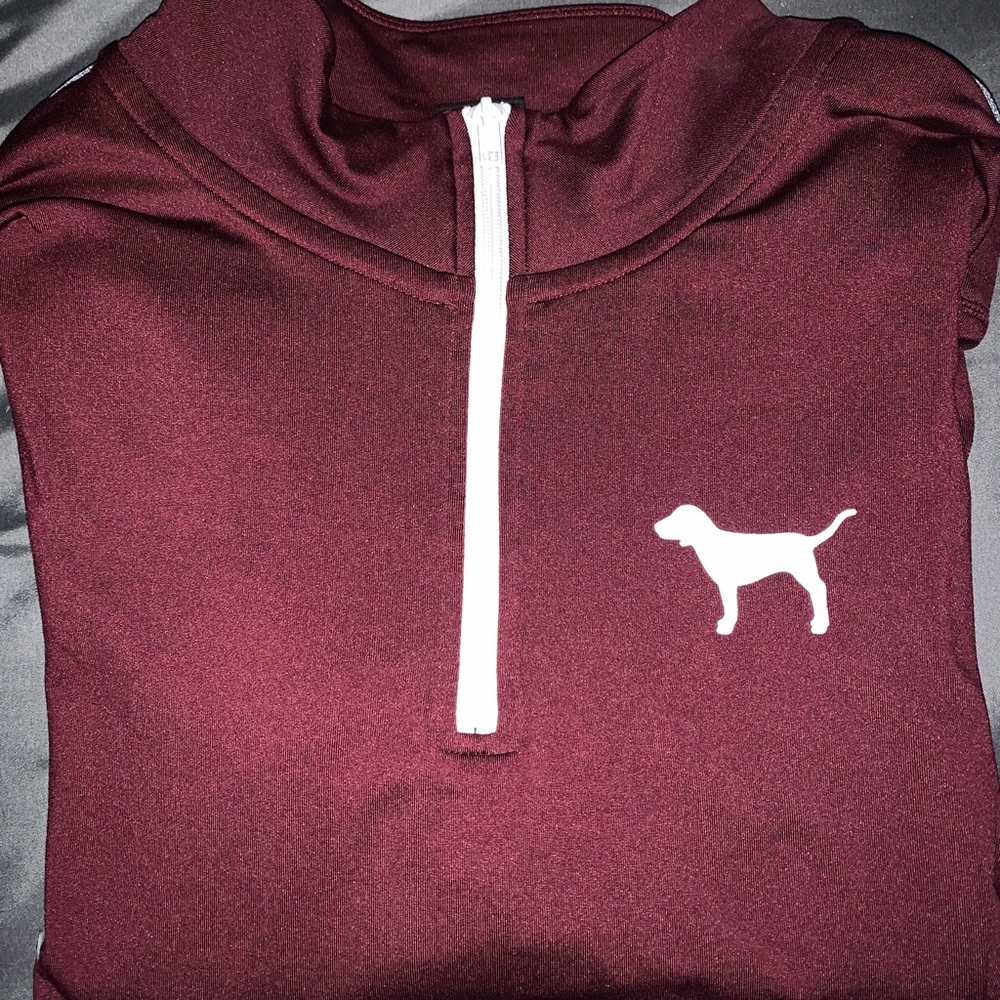 Pink half zip (Maroon)
